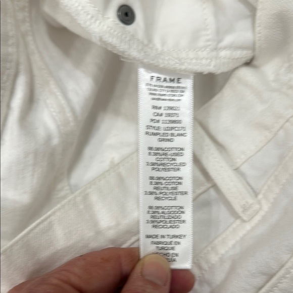 Frame Le Original White Denim, Straight Leg 27 - Picture 5 of 5